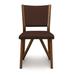 Copeland Furniture Exeter Upholstered Side Chair Genuine Leather in Brown | 25.75 H x 19.25 W x 22.5 D in | Wayfair 8-EXE-50-04-3314