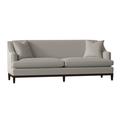 Duralee Cardiff Recessed Arm Sofa Linen in Gray/Brown | 38 H x 96 W x 34.5 D in | Wayfair WPG10-617-96.DW61221-15.Cafe