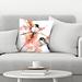 The Twillery Co.® Stutz Suren Nersisyan Chickadees & Spring Blossom Floral Throw Pillow Cover /Polyfill blend | 18 H x 18 W x 1.5 D in | Wayfair