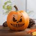 The Holiday Aisle® Personalized Pumpkin Face Decorative Accent Resin | 6.5 H x 6 W x 6 D in | Wayfair E91C224F8AF544F190EC85DD06AF2A86