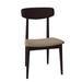 Corrigan Studio® Tylor Side Chair Wood/Upholstered in Brown | 33 H x 19.75 W x 18 D in | Wayfair 4ADAC66A9D5B4A28A3427FD908878FF6