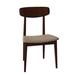 Corrigan Studio® Tylor Side Chair Wood/Upholstered in Brown | 33 H x 19.75 W x 18 D in | Wayfair 23D6105FFCA74F66AEA249BD7146B61A