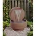 Circular Water Wall Cast Stone Fountain, Copper in Brown Florence & New Italian Art Company | 34 H x 25 W x 24 D in | Wayfair 1593CP