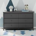 Storkcraft Alpine 6 Drawer Double Dresser in Gray | 34.02 H x 53.34 W x 16.73 D in | Wayfair 03666-40G