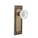 Nostalgic Warehouse Mission Plate w/ Crystal Meadows Knob Brass/Crystal in Yellow | 7.25 H x 2.5 W in | Wayfair 753032