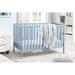 Suite Bebe Palmer 3-in-1 Convertible Crib Wood in Blue/White | 35 H x 29.75 W in | Wayfair 25100-BBL