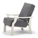 Telescope Casual St. Catherine Deep Patio Chair w/ Cushions Plastic in White | 36.25 H x 30 W x 35.25 D in | Wayfair KK7690A01