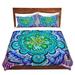 East Urban Home Mystic Mandala Duvet Cover Set Microfiber in Blue/Green/Indigo | 1 King Duvet Cover + 2 King Shams | Wayfair