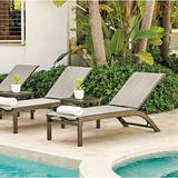Telescope Casual Kendall Reclining Chaise Lounge Metal | 41 H x 25.75 W x 66.75 D in | Outdoor Furniture | Wayfair 910J47602