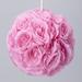 The Party Aisle™ Pomander Kissing Ball Rose Flower Silk in Pink/Blue | 10" H x 10" W x 10" D | Wayfair B72A3960DC7045CDAEFEA9C1C622DA7D