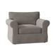 Armchair - Darby Home Co Kingsbridge 48" Wide Slipcovered Armchair Polyester/Other Performance Fabrics in Gray | 36 H x 48 W x 38 D in | Wayfair