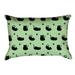 Latitude Run® Avicia Indoor/Outdoor Lumbar Pillow Polyester/Polyfill blend in Green | 14 H x 20 W x 3 D in | Wayfair