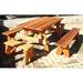 Loon Peak® Kensington 3 Pieces Outdoor Dining Set Wood in Brown | 30.5 H x 48 W x 33 D in | Wayfair 26DB61B61CB247C89E5E8CBA3AA2EF40