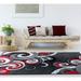 Gray/Red 63 x 0.53 in Area Rug - Orren Ellis Zabala Paisley Red/Gray Area Rug Polypropylene | 63 W x 0.53 D in | Wayfair