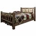Loon Peak® Homestead Collection Pine Bed Wood in White | 47 H x 80 W x 94 D in | Wayfair 9060108E3A7D4653A0CD483D74253AEF