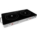Brentwood Appliances Infrared Electric Double Burner Stainless Steel in Gray | 4.25 H x 24.5 W x 13.5 D in | Wayfair BTWTS382