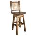 Loon Peak® Homestead Collection 24" Bar Stool Wood in Brown | 38 H x 19 W x 18 D in | Wayfair 62BA1CB66EFE418B8CEF8915A9060019