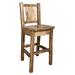 Loon Peak® Homestead Collection 30" Bar Stool Wood in Brown | 44 H x 19 W x 20 D in | Wayfair FD63C4C834ED4F9A98F926C421E4A016