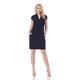 Roman Originals Women Cocoon Shift Dress - Ladies Stretch Jersey Smart Casual Workwear Office Desk Laidback Party Gathering Daywear Fitted Tunic - Navy - Size 10