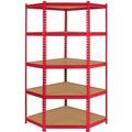 Monster Racking - Rayonnage d'Angle Z-Rax en Acier Sans Boulons Rouge 90cm x 45cm x 183cm - red