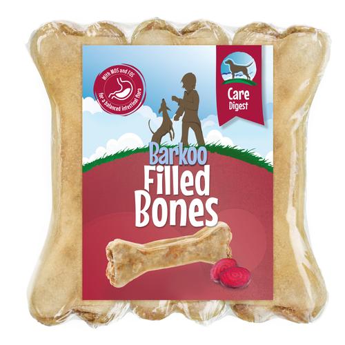 Barkoo gefüllte Kauknochen – Digest (mit Karotte) – 12 cm, 600 g (12 Stück)