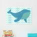 Isabelle & Max™ Hillard W for Whale Canvas Art Canvas, Wood in Blue | 10 H x 15 W x 1.5 D in | Wayfair 471A07C1CA434ABEBA54FF513A6A2943