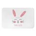 The Holiday Aisle® Jovita Cute Bunny Rectangle Non-Slip Bath Rug Polyester in Blue/Pink | Wayfair 38ABF15A313E4B51A1AF1684D934FDD3