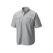 Columbia Men's PFG Bahama II Button-Up Short Sleeve Shirt Nylon, Cool Gray SKU - 129167