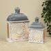 Gracie Oaks Nesting Lanterns, Metal in Gray/White | 18.5 H x 12.5 W x 7.5 D in | Wayfair 0A54E2D65D7A4D1E9E7CDA3ACB9BA12B