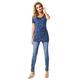 Noppies Damen Tee nurs ss Nayeli Umstands-T-Shirt, Mehrfarbig (Dark Denim AOP P125), 34 (Herstellergröße: XS)