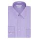 Van Heusen Men's Big and Tall Poplin Regular Fit Solid Point Collar Dress Shirt, Lavender, 18" Neck 34"-35" Sleeve