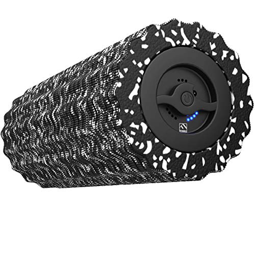 FITINDEX Electric Foam Roller 4 - Speed Vibrating Yoga Massage Muscle Roller, Deep Trigger Point Sports Massage, High-Intensity Massager Roller with Rechargeable Function - Black