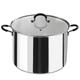 Cook N Home Stockpot Large Pot Induction Pot with Lid Professional Stainless Steel 20 Quart, Dishwasher Safe with Stay-Cool Handles