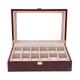 Tubayia 10/12 Slots Wooden Watch Box Display Case Holder Storage Jewellery Bracelet Collection Organizer