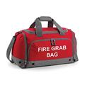 School Evacuation Fire Grab Bag - Printed Red Emergency Kit & Documents 30 Litre Holdall Bag