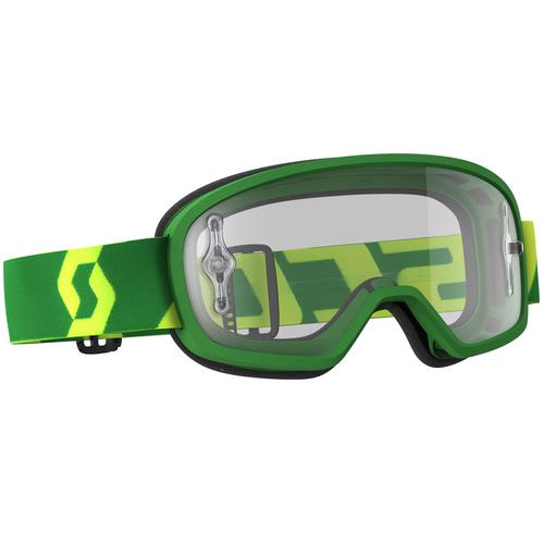 Scott Buzz MX Pro KInder Motocross Brille Klar, grün-gelb