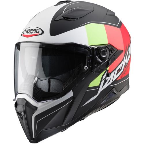 Caberg Jackal Imola Helm, schwarz-weiss-rot, Größe 2XL