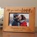 Winston Porter Sheffer All You Need is Love Personalized Picture Frame Wood in Brown | 6.75 H x 8.75 W x 0.5 D in | Wayfair