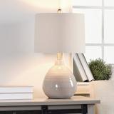 Viv + Rae™ Alverez 21" Table Lamp Ceramic/Linen in Gray | 21 H x 12 W x 12 D in | Wayfair 1E845D1AA0C848988A79B53FF890021F