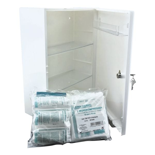 LEINA-WERKE Verbandschrank »Cura« mit Füllung weiß, 31.5x42x15 cm