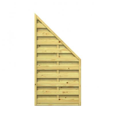Wellker Sichtschutzzaun KDI Holz Anschluss Sichtschutz Lamellenzaun, 89x179x89 cm Image