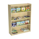 Childcraft Adjustable 3 Shelf 35.75" Bookcase Wood in Brown/White/Yellow | 48 H x 35.75 W x 11.63 D in | Wayfair 1291237