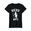 Hexen Shirt Hexe mit Schriftzug Damen Mädchen Frauen T-Shirt
