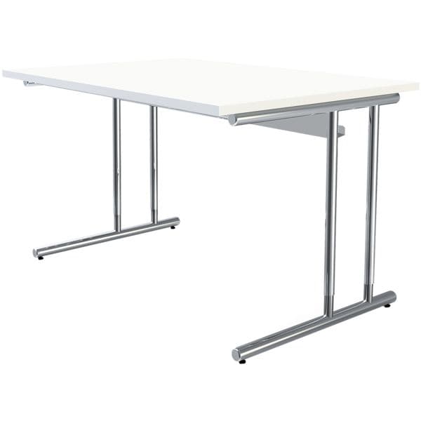 Kerkmann Schreibtisch »Artline Transparent« 120 cm höhenverstellbar weiß, 120x82x80 cm