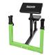 Komodo Preacher Bicep Curl Bench - Height Adjustable Steel Home Gym Curling Support with Barbell Rests Rack