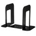 Rebrilliant Metal Bookends Metal in Black | 6.25 H x 9 W x 5 D in | Wayfair 4C92CA6BEA744271AB33A8C8033200F0