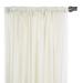 Eastern Accents Ambiance Trevira Sheer Solid Color Sheer Rod Pocket Single Curtain Panel 120.0 H in brown/whitePolyester | 96" W x 120" L | Wayfair