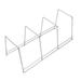 Rebrilliant Kincaid 3 Section Plate Rack Kitchenware Divider Steel in Gray/White | 4.5 H x 3.5 W x 11.5 D in | Wayfair