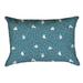 Latitude Run® Avicia Indoor/Outdoor Lumbar Pillow Polyester/Polyfill blend in Blue | 14 H x 20 W x 3 D in | Wayfair