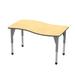 Marco Premier Series Adjustable Height Novelty Activity Table Laminate/Metal/Whiteboard in Brown | 31 H x 54 W x 30 D in | Wayfair 43-2258-61-BGY